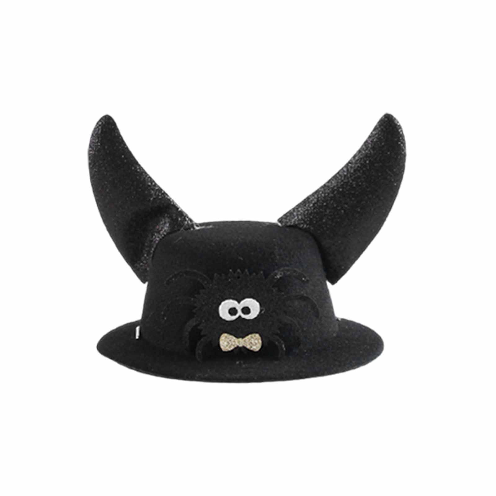 TIELUTT Halloween Pet Cat Witch Hat with Adjustable Horns Animal Pet Clothes Closet Pet Clothes Hangers for Small Dogs Pet Clothes Rack Pet Clothes for Large Dogs Female Pet Clothes Hangers Metal