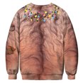 thumbnail image 2 of Leezeshaw Chandail Unisexe de Noël à Col Rond, Nouveauté Xmas, Imprimé 3D de Poils sur la Poitrine, Manches Longues, Chandail Molletonné, Chandail, T-Shirt, 2 of 3