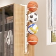 thumbnail image 4 of Supports de Rangement 1 Support de Basketball à Plusieurs Niveaux, Peut Être Installé Sans Clous, en Fer Durable, Multifonction, Utilisé pour Organiser et Ranger des Supports de Basketball, 4 of 5
