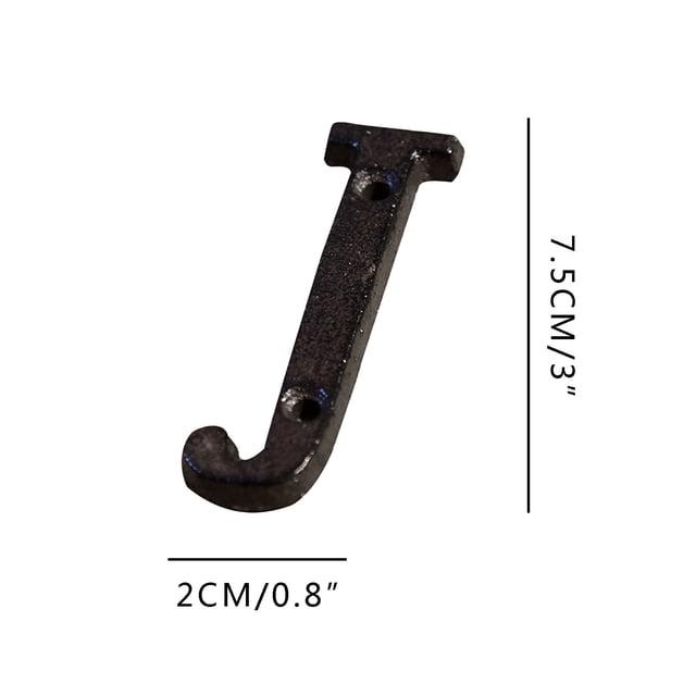Meitianfacai Alloy Wrought Iron Number Letter DIY House Letter