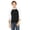 BLACK/ WHITE, variant on Bella + Canvas Unisex 3/4-Sleeve Baseball T-Shirt