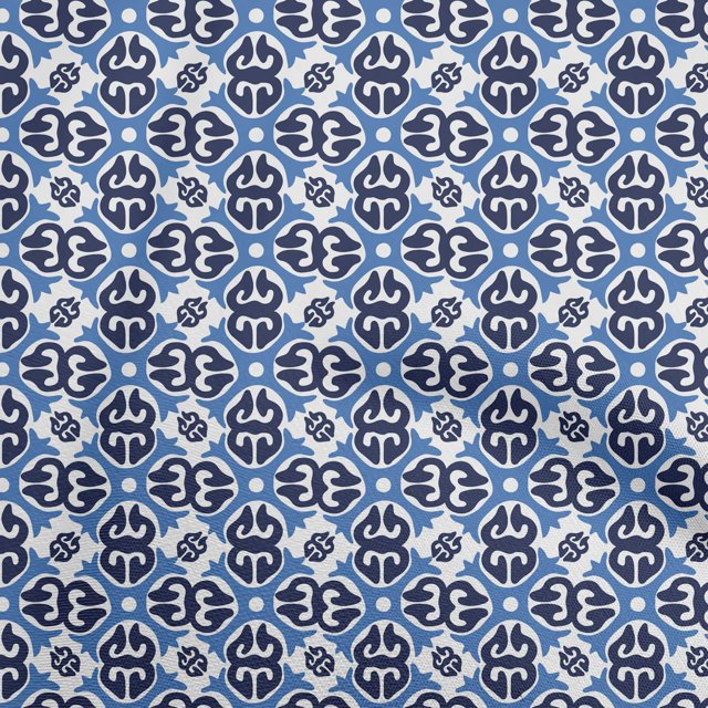 oneOone Silk Tabby Dark Blue Fabric Abstracts Craft Projects Decor Fabric Printed By The Yard 42 Inch Wide