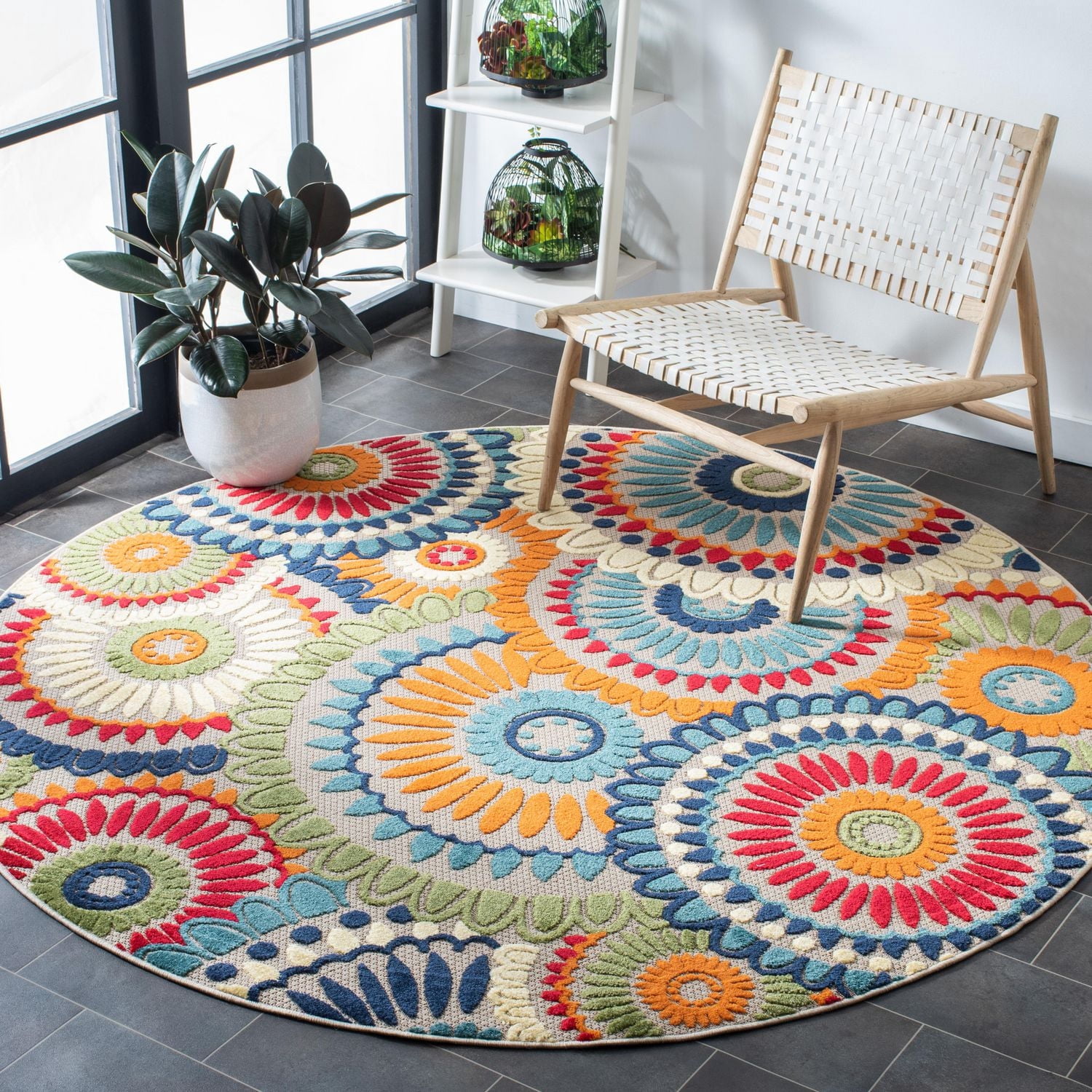Safavieh Cabana Marina Suzani Outdoor Area Rug