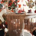 thumbnail image 4 of Gauze Table Runner Semi Sheer Tulle Cheesecloth Table Cloth Rustic Table Runner For Romantic Wedding Party Dinner Table Decor, 4 of 18
