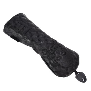 FAGINEY PU Leather Golf Wood Head Covers Waterproof Golf Skull Pattern Putter Club Headcover Protector,Golf Putter Headcover,Golf Wood Head Covers
