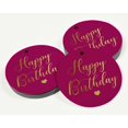 thumbnail image 3 of Inkdotpot Pack Of 100 Happy Birthday Favor Paper Tags Craft Real Gold Foil Hang Tags, 3 of 6