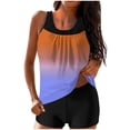 thumbnail image 1 of FAVIPT Bathing Suits for Women Floral Printed Tummy Control Swimsuits Modest Athletic Tank Top with Shorts Multicolor,L, 1 of 5