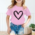 thumbnail image 4 of WEAIXIMIUNG Mega64 T-Shirt Enfant Filles Mignon Graphique Col Rond Manches Courtes Tee Été Décontracté T-Shirt 150, 4 of 6