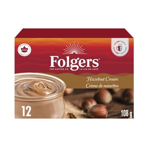 Folgers Hazelnut Cream K-Cup Coffee Pods 12 Pods