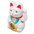 thumbnail image 1 of Welcoming Cat, Practical Fortune Cat Unique Shapes  For Hotel 5in White Cat 0255C, 1 of 8