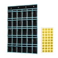 thumbnail image 3 of jesticaly Childrens Literacy Card Organizer With Clear Pockets Easy Access To tional Tools Classroom Pocket Chart Keys Black 96x67cm, 3 of 6