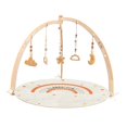 thumbnail image 4 of Siruishop Wooden Baby Gym Arch Exercise Accessory Hanging Bar for Girls Newborn Infant, 4 of 8