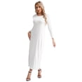 thumbnail image 3 of TTAO Robe une Pièce pour Femmes Musulmane Prière Arabe Dubaï Longue Robe Décontractée Abaya Islamique Longues Robes Blanc TTG-3TG, 3 of 6