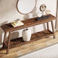 thumbnail image 2 of Tribesigns Table Console de Ferme, Table Console Extra Longue de 70,9 Pouces pour Entrée, Couloir, Salon, Marron, 2 of 5