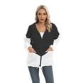 thumbnail image 4 of PENGXIANG Liquidation! Veste Fine de Printemps pour Femmes Mode Veste Imperméable Coupe-Vent Extérieur Noir 2TG, 4 of 9