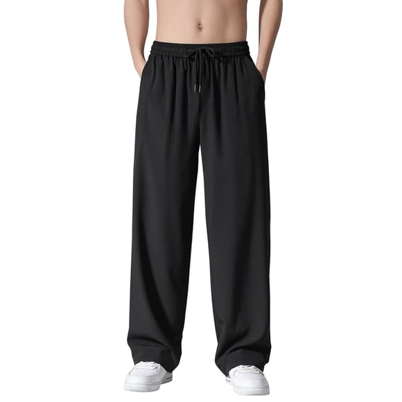 2025 Men's Hiking & Outdoor Recreation Pants, Men's Track Pants, Men's Pants with Deep Plush House Pockets Loose Fit Casual Brown Pants Jogging Trousers for Running Mens Khaki Pants