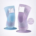thumbnail image 2 of Genouillère de Rechange Flexible Lavable Élastique Hommes Femmes Tricotée Course Culturisme Escalade Gym Soutien Attelle Violet m, 2 of 8