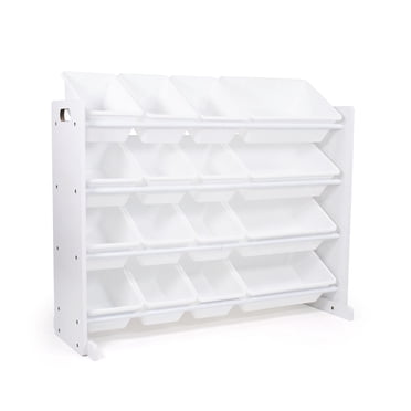 Humble Crew Tot Tutors SuperSized Toy Storage Organizer with 16 Storage Bins, Grey