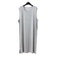 thumbnail image 2 of Floleo Robe de Nuit Sans Manches à Col Rond pour Homme, Douce et Confortable, Tenue d'Intérieur, Coupe Ample, Respirante, Légère, Peignoir Décontracté, Mode, Vêtement de Nuit (Beige, G), 2 of 9