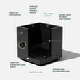 thumbnail image 2 of Veradek Block Series Cube Medium Plastic Planter - Black, 2 of 13