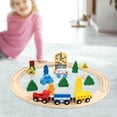 thumbnail image 1 of Wooden Railway Tracks Set Wooden Miniature toy Train Tracks Train Track Toy Gift Normal 26pcs, 1 of 8