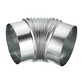 thumbnail image 3 of Unique Bargains 6' OD Coude 45 Degrés Raccord de Conduit HVAC Adaptateur en Fer Galvanisé, 3 of 4