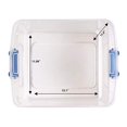 thumbnail image 4 of Homz 31 Quart Heavy Duty Clear Plastic Stackable Storage Containers, 4 Pack, 4 of 8