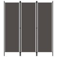 thumbnail image 1 of vidaXL 3-Panel Freestanding Foldable Fabric Room Divider Anthracite 150x180 cm, 1 of 5