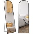 thumbnail image 1 of HOMCOM 64"x20" Full Length Mirror, Free Standing or Wall Mounted, Black, 1 of 10