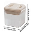 thumbnail image 3 of Wzzjkit Contenants de Céréales Rangement, Réservoir Scellé à Pression Rangement de Cuisine Réservoir de Qualité Alimentaire Boîte de Rangement de Grains en Plastique, Contenant de Rangement pour Riz, 3 of 3