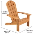 thumbnail image 4 of KidKraft Wooden Adirondack Children's Outdoor Chair, Kid's Patio Furniture, Honey, Gift for Ages 3-8 21.5 x 19.2 x 24.5, 4 of 5