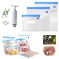 thumbnail image 3 of Vacuum Seal Bag Reusable Zippered Hand-pump Food Saver Container Pouch, 3 of 9