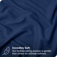 thumbnail image 2 of Bare Home Pillow Sham Set - Premium 1800 Collection - Double Brushed - Euro, Dark Blue, 2 of 7