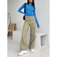 thumbnail image 4 of ORUYROP Womens Long Sleeve Fall Fashion 2023 Crop Tops Basic Layering Workout Slim Fitted T Shirts Y2K Tops, 4 of 5