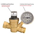 thumbnail image 2 of Régulateur de Pression d'Eau pour Camping-Car, Réducteur de Pression d'Eau en Laiton Réglable avec Manomètre et Filtre en Acier Inoxydable, 2 of 5
