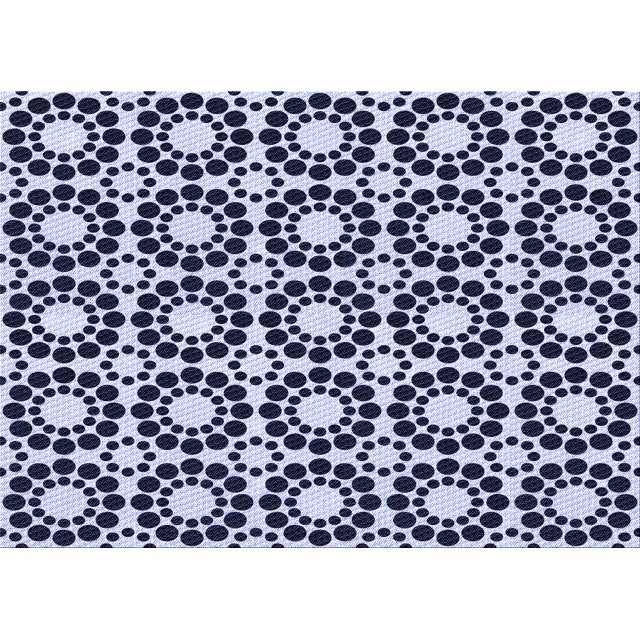 Ahgly Company Machine Washable Indoor Rectangle Transitional Midnight Blue Area Rugs, 2' x 5'