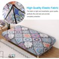 thumbnail image 4 of 2024 Futon Slipcover Armless Sofa Covers Stretch Sofa Bed Slipcover Protector Elastic (Light Gray Animal), 4 of 9