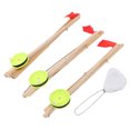 thumbnail image 2 of Ice Fishing Flag, Ice Fishing Rod Flag Fine Workmanship 3Pcs Portable Wood  For Winter, 2 of 8