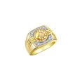 thumbnail image 3 of RYLOS Mens Rings 14K Yellow Gold Designer Round Gemstone &  Sparkling Diamond Ring Citrine November Birthstone Rings For Men, Men's Rings, Gold Rings Sizes 8 - 13, 3 of 7