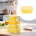 thumbnail image 2 of Food Storage Containers Basdi 4-Pc Silicone Storage Container Set - Microwave & Freezer Safe Food Savers | Airtight Lids, Stackable, Ideal for Meal Prep and Kitchen Organization, Microwave Safe Boxes, 2 of 10