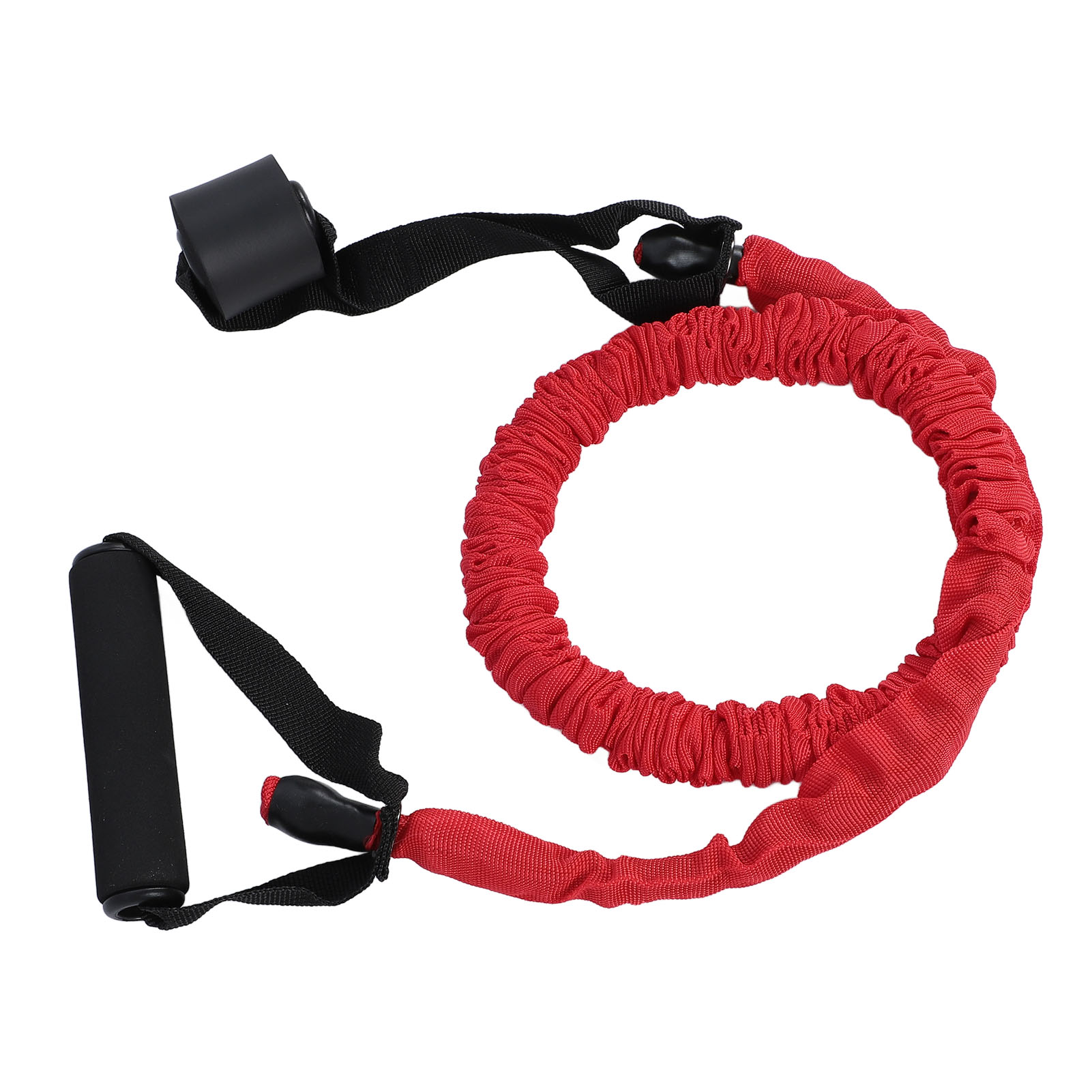 Resistance Tube Band, Versatile Resistance Bands with Non Slip Foam Handles for Arm Muscle Training, Rehabilitation, and Door Anchor Exercises, Oxford Cloth, Elasticated Tube, Foam