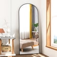 thumbnail image 1 of CISTEROMAN Full Length Mirror 58"x18" Arch Floor Mirror with Stand Arched Mirror Full Body Mirror Gold Standing Hanging or Leaning Against Wall for Bedroom Entry, Bedroom, Living Room, 1 of 7