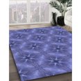 thumbnail image 3 of Ahgly Company Tapis Rectangulaire Lavable en Machine Intérieur Transitionnel Bleu Ardoise Clair, 3 Pieds x 5 Pieds, 3 of 7