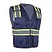 thumbnail image 3 of VENDACE Hi Vis Safety Reflective Mesh Vest for Men ANSI Class 2 High Visibility Vest with 8 Pockets and Zipper(Blue,XS), 3 of 4