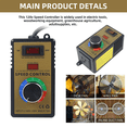 thumbnail image 4 of AC Motor Speed Controller - Adjustable 100V-120V & 15A Max, Electric Fan Variable Speed Regulator US Plug, 4 of 6