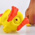 thumbnail image 3 of TISHITA Rubber Chicken Screaming Shrilling Puppy Chewing Yellow 19x7cm, 3 of 6