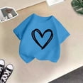 thumbnail image 5 of WEAIXIMIUNG Ensembles pour Tout-Petits Fille Mignonne Graphique Col Rond Manches Courtes T-Shirt d'Été Décontracté T-Shirt 150, 5 of 5