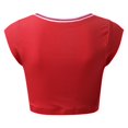 thumbnail image 5 of Kcodviy Womens V Neck Short 3X Tops for Women Plus Size Sleeve Racer Back Tank athletic Top Women Tops Halter Neck Crop Active Yoga Tops for Women Top, 5 of 5