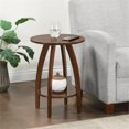 thumbnail image 1 of Convenience Concepts Table d'Appoint Aldrin avec Étagère en Finition Bois Espresso, 1 of 7