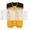 thumbnail image 4 of Mineart Safety Vest for Men Reflective Hi Vis Zip Up Work Waistcoat Multi Pocket for Outdoor Working, 4 of 4